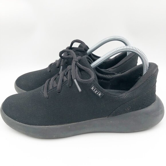 KIZIK Madrid Eco Knit Blackout Sneakers Black Hands Free Womens 8.5 Mens 7 - Picture 4 of 12